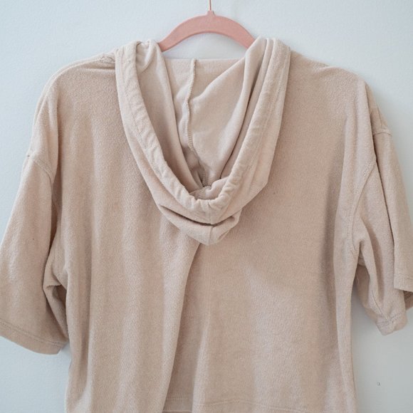 Terry Cloth Pullover Sweater Tee - Picture 1 of 3